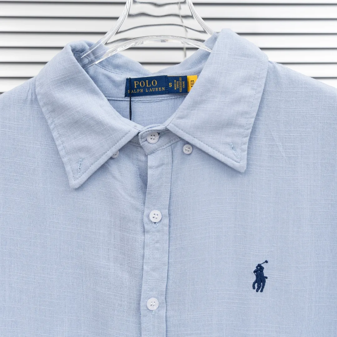 P280 top version (different currencies) You can scan the code to enter the official website Style: Ralph Lauren POLO linen old money style embroidered long shirt POLO Color: Picture color Size: S-L Fabric: Linen Accessories: A full set of customized accessories No gender distinction, the same style for men and women
